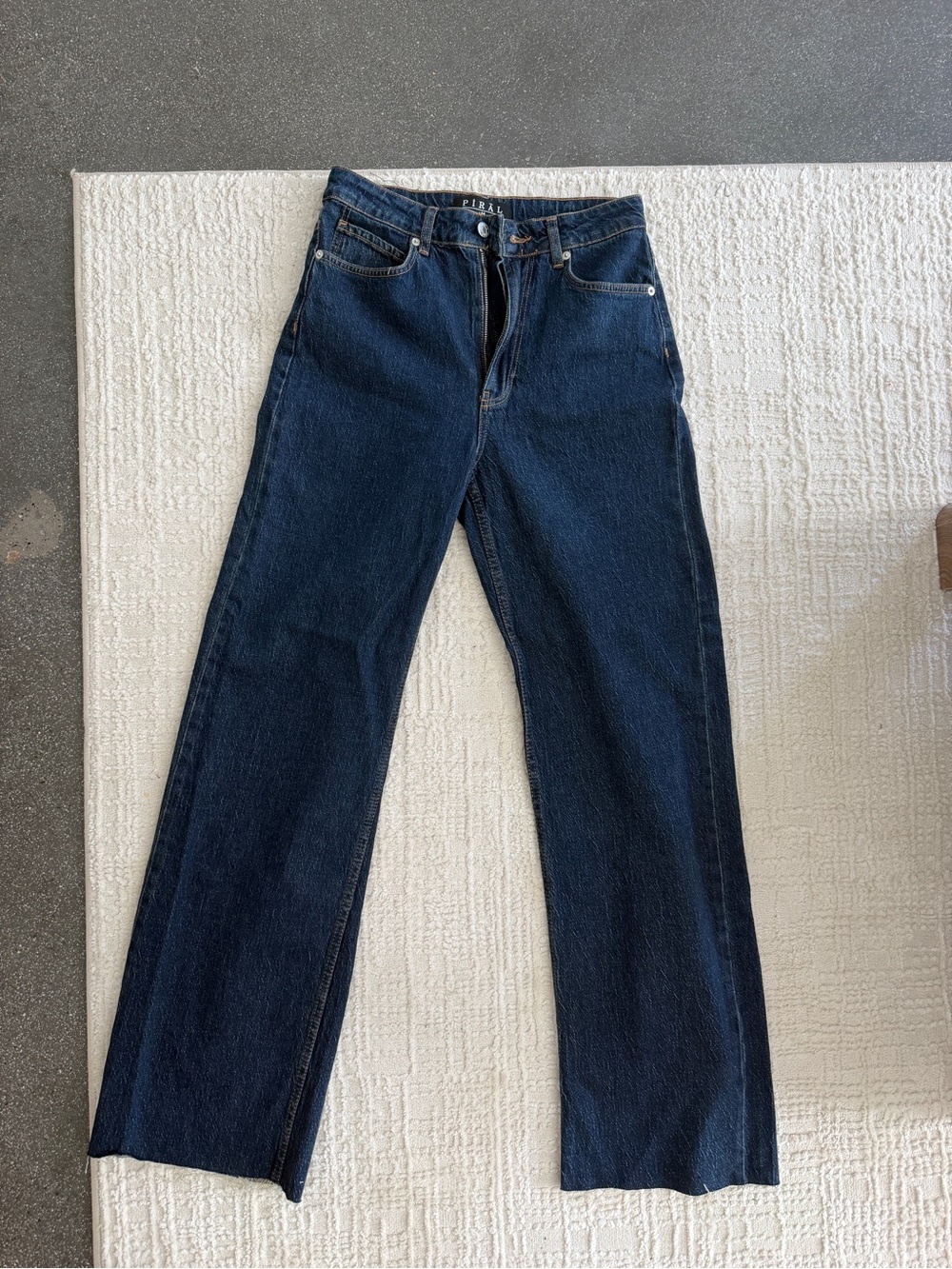 Piral Dark Blue Straight-Leg Jeans